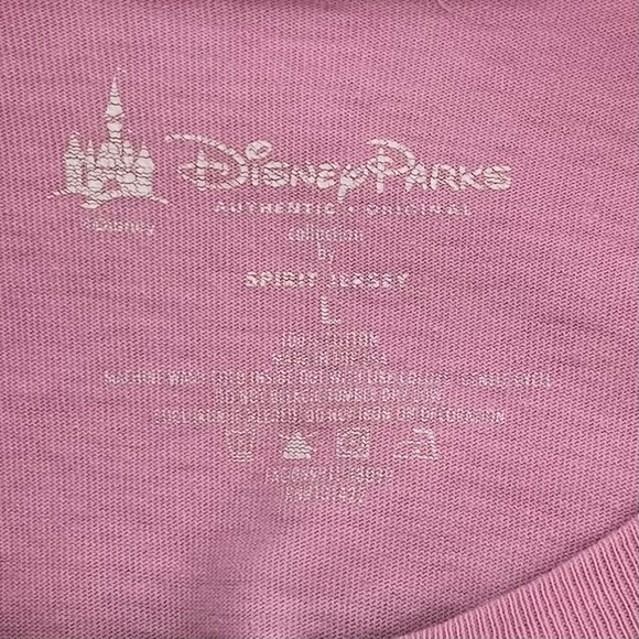 Disneyland Resort Womens Spirit Jersey Long Sleeve Top Pink Size L Rose Graphic - Picture 7 of 10